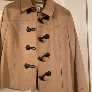 Talbots Camel Toggle Coat